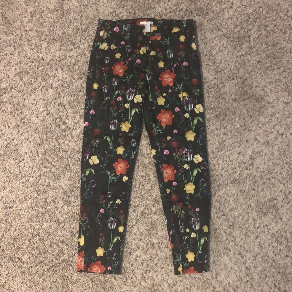H&M Floral Pants SZ 6